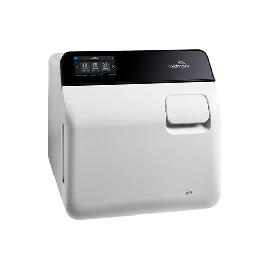 Midmark M9-050 Steam Sterilizer Side View on a White Background