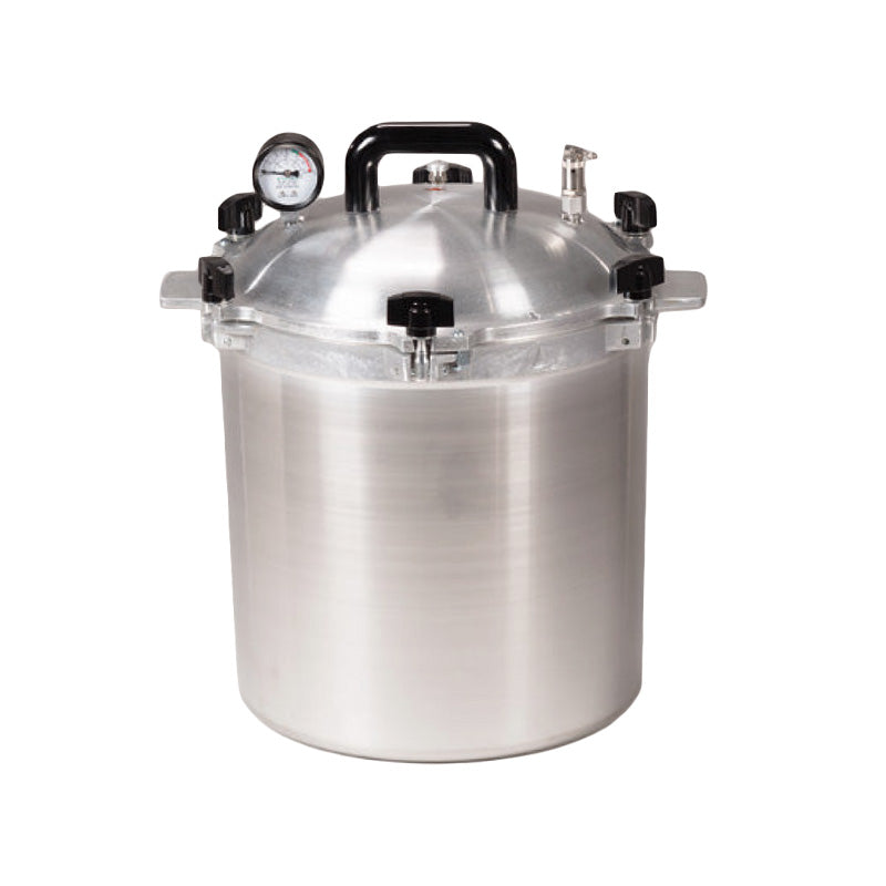 All American Model 1925X Non-Electric Sterilizer, 25-quart capacity, Displayed on a White Background