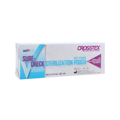 SPS Medical Self-Sealing Sure-Check Sterilization Pouch on a White Background