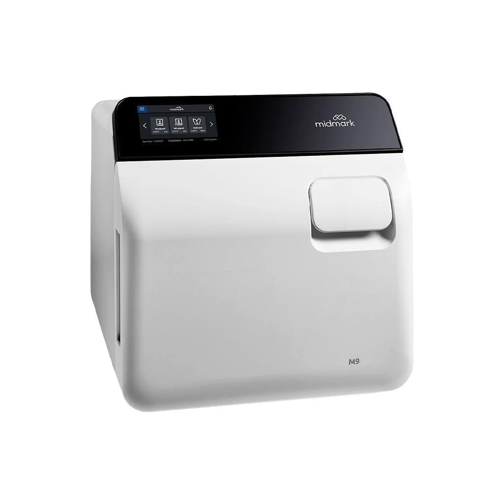 Midmark M9-050 Steam Sterilizer Side View on a White Background