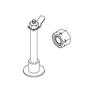 Technical Drawing of a Midmark Water Level Sensor Assembly on a White Background