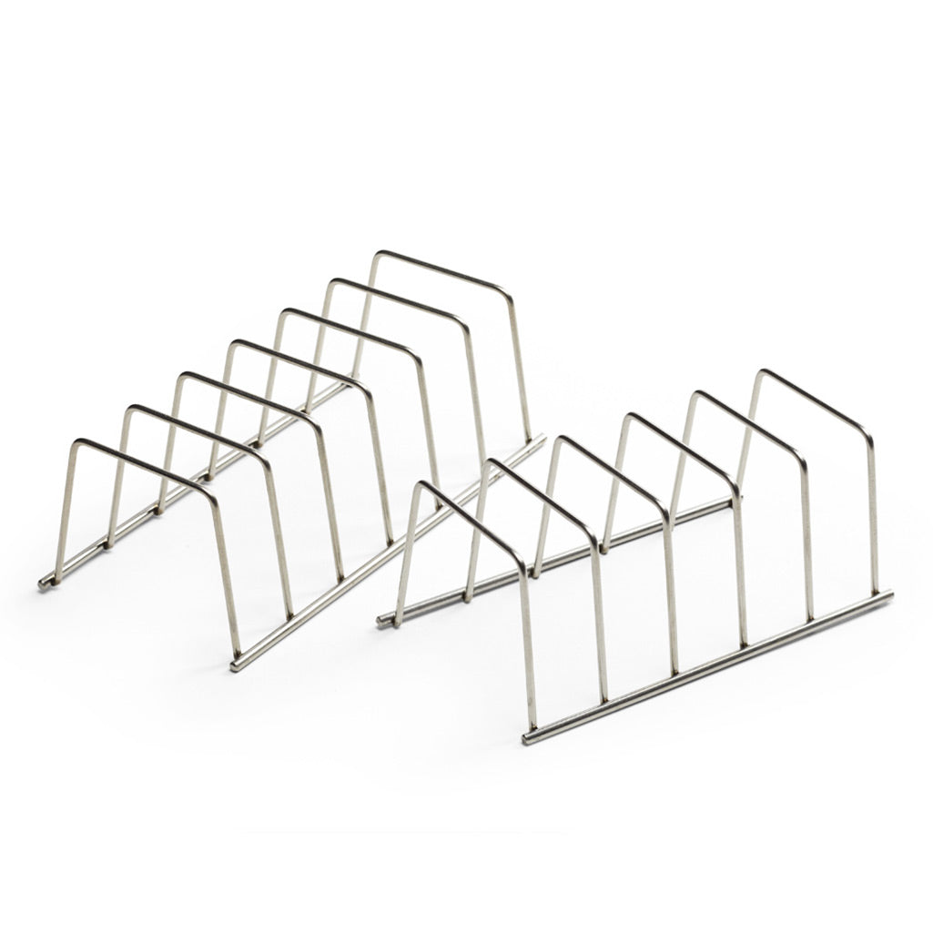 Midmark Five and Six Slot Pouch Racks on a White Background