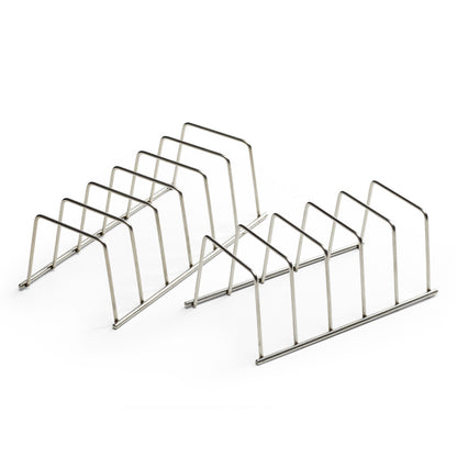 Midmark Five and Six Slot Pouch Racks on a White Background