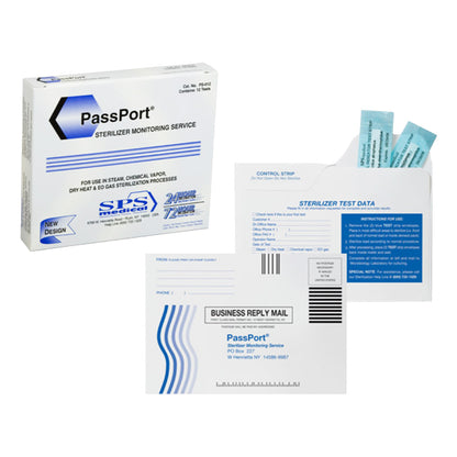 PassPort sterilizer monitoring service packaging on a white background