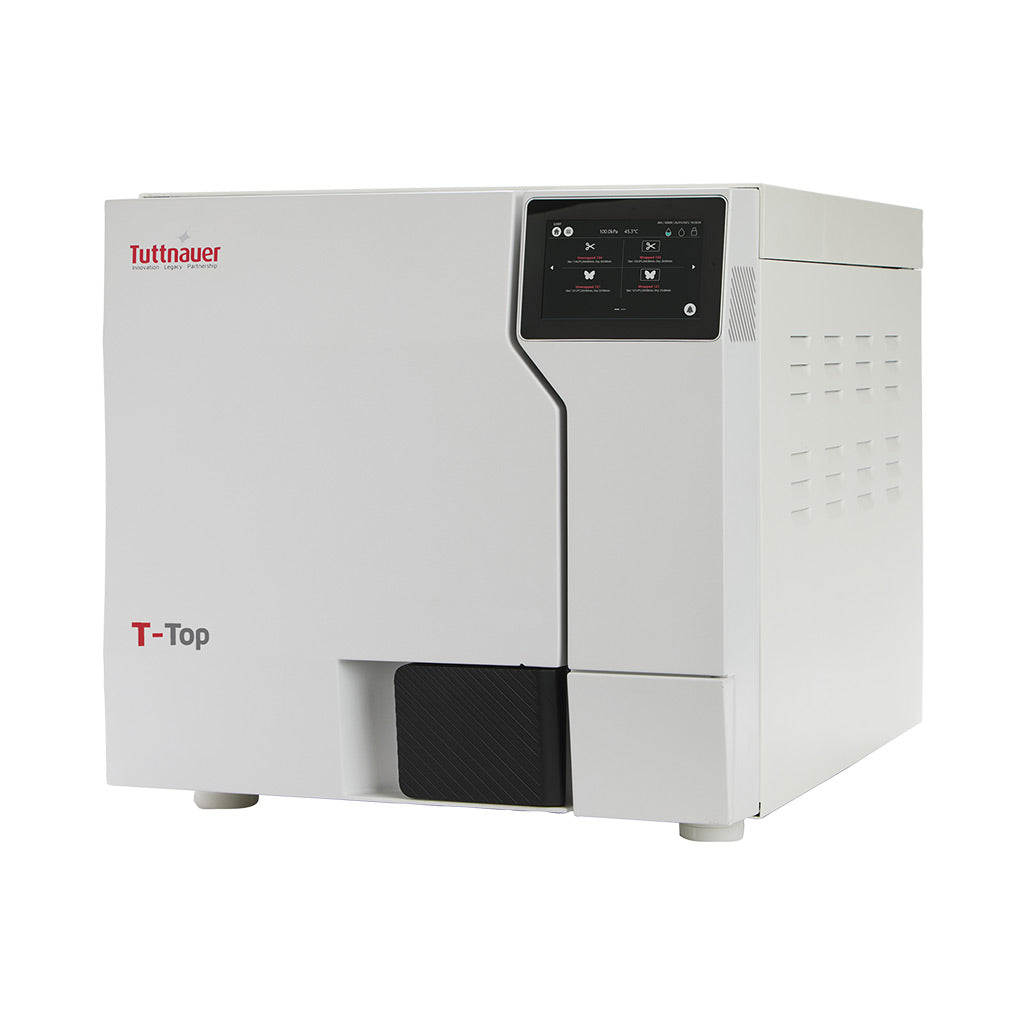 Tuttnauer T-Top 10 sterilizer on a white background