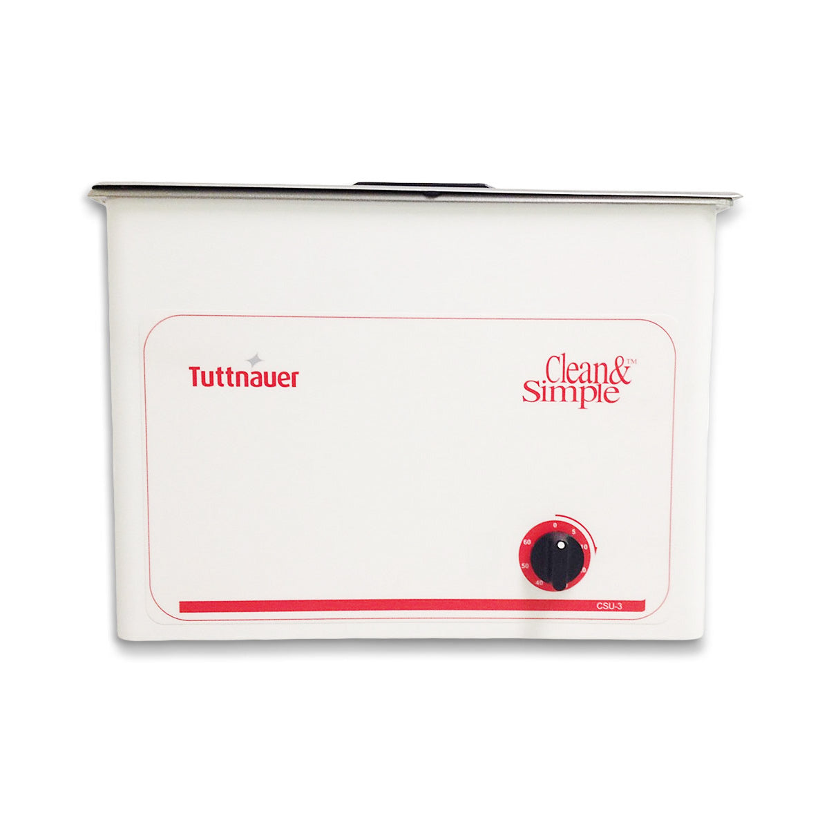 Tuttnauer Ultrasonic Cleaner 3 Gallon Capacity on a White Background