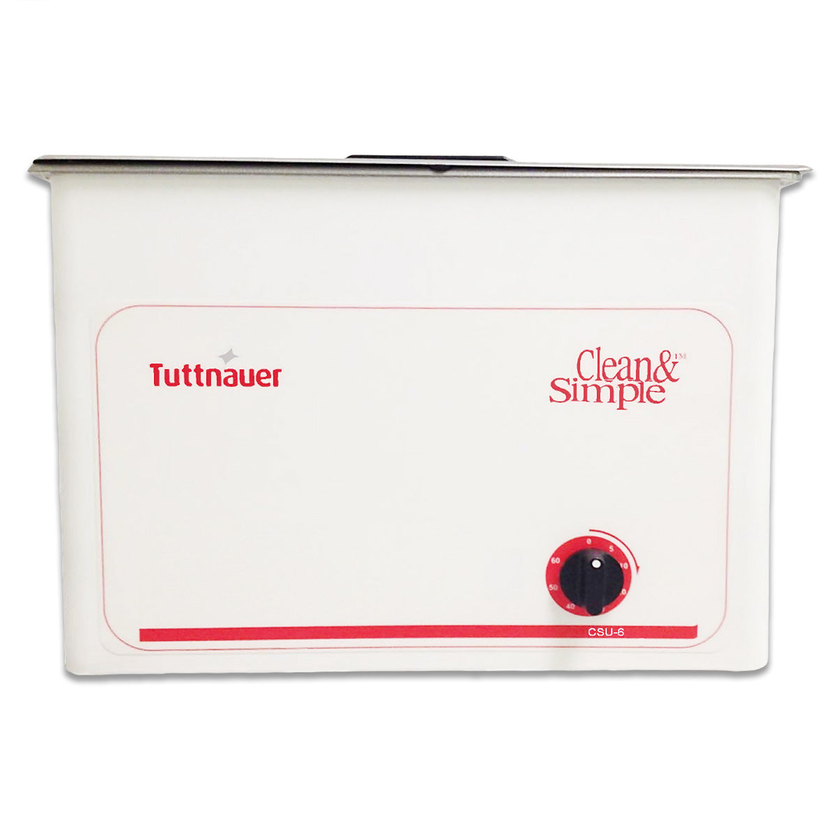 Tuttnauer Ultrasonic Cleaner Six Gallon Capacity on a White Background